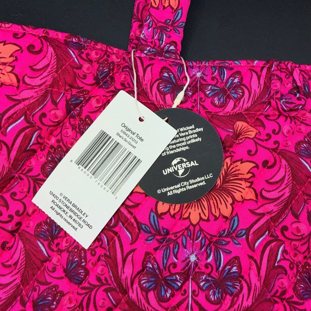 Vera Bradley Wicked Original Tote – “She’s So Good” Print – New With Tags - Picture 2 of 11